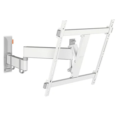 Bild av Vogel&#039;s TVM 3445 Svängbart TV väggfäste för 32 65 tums TV, max. 25 kg, svängbar upp till 180, full motion fäste VESA 400 x 400, universell kompatibilitet, vit