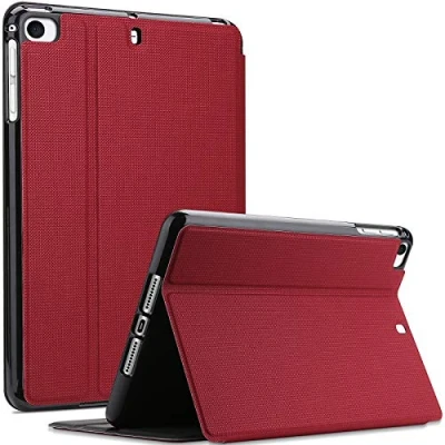 Bild av ProCase Boklock fodral för iPad Mini 7,9 tum, 5/4/3/2/1, vikbart lätt skyddsfodral Urban Folio Case Smart Cover röd