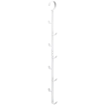 Bild av Yamazaki 7647 SMART hängande garderobsorganisatör, vit, stål, minimalistisk design, 6 x 5 54 cm (L B H)