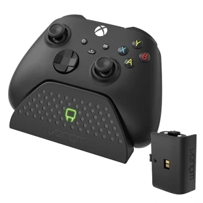 Bild av Venom Xbox Controller Laddningsdocka med uppladdningsbart batteri Svart (Xbox Series X &amp; S/Xbox One)