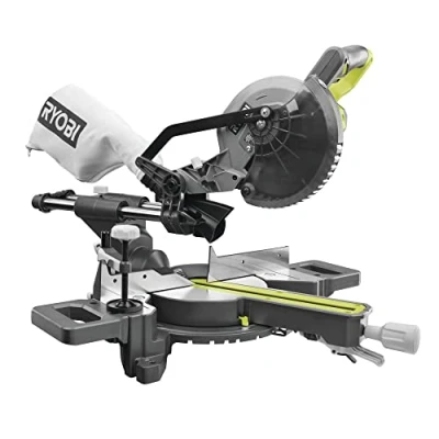 Bild av RYOBI 18 V ONE+ sladdlös kap /geringssåg RMS18190 0 (sågblad diameter 190 mm, borrdiameter 30 tomgångsvarvtal 3600 min¹, max. gervinkel vänster/höger 47/47, utan batteri och laddare)