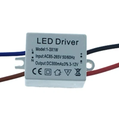 Bild av Led Driver DC 300mA 3V 12VDC 3x1W Constante Stroom Voeding Transformator 3W