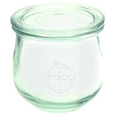 Bild av Väckarglas tulpanform #746 370 ml (6 stycken, inklusive klämmor + gummi, lock ø 80 mm, glasburkar, dessertglas, syltburkar) 58309