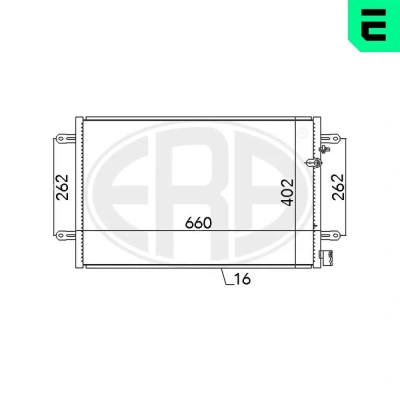 Bild av Kondensor, klimatanläggning, audi a6 c6, c6 avant, 4F0 260 401 E, 403 P
