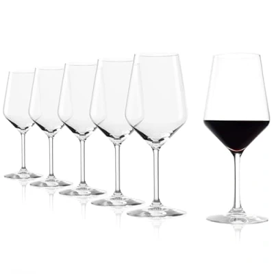Bild av Stölzle Lausitz rödvinsglas Revolution 490 ml I set med 6 st ädelt kristallglas vinglas diskmaskinssäkert hållfast för många druvsorter