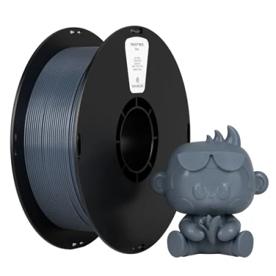 Bild av kexcelled PETG Filament, 1,75 mm, dimensionell noggrannhet +/ 0,03 1 kg spole (2,2 lbs), försiktigt lindad tråd, lämplig för de flesta FDM skrivare, blågrå