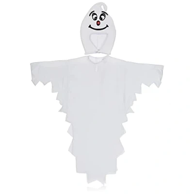 Bild av COM FOUR® spökdräkt för barn Halloween dräkt spöke med huva karnevaldräkt pojkar och flickor 110 cm