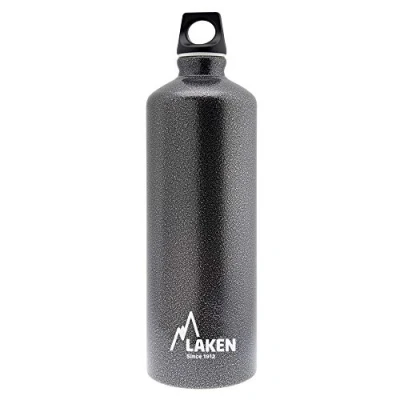 Bild av LAKEN Futura vattenflaska med smal mun, enkel vägg lätt aluminium BPA fri, läckagesäker skruvlock, 1 liter, granit