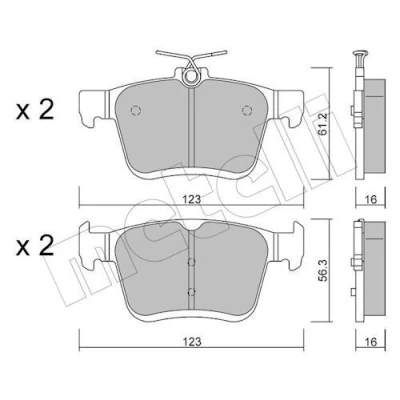 Bild av Bromsbeläggsats, Bakaxel, audi,seat,vw, 5Q0 698 451AD, 451AF, 451AK, 451C, 451N, 451Q, 4