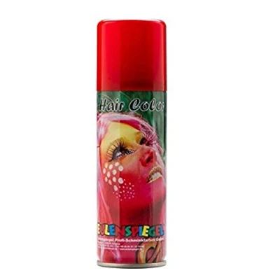 Bild av Ugglespegel 819319 färg hårspray, röd, 125 ml, karneval, halloween, temafest