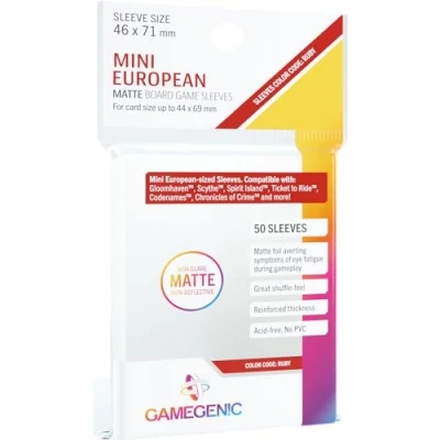Bild av Gamegenic, matta mini europeiska storlekar, ärm färgkod: Ruby