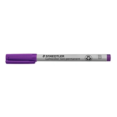 Bild av Staedtler 312 6 Lumocolor Universalstift B Spitze, 1.0 oder 2.5 mm, 10 Stück, violett
