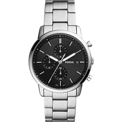 Bild av Fossil Minimalist Kronografklockor, Storlek: One Size, Black