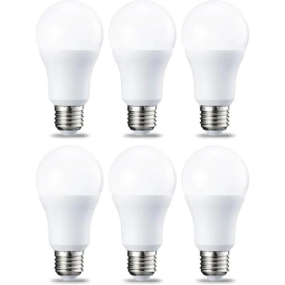 Bild av Amazon Basics Edison skruvlampa, LED, E27, 10,5 W (motsvarande 75 W), varmvit, ej dimbar, 6 pack