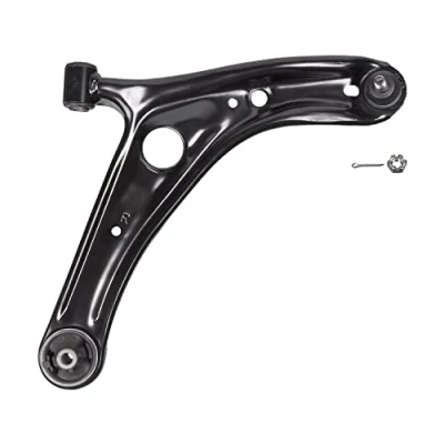 Bild av FEBI BILSTEIN 43047 Bras de suspension Essieu avant droit, inférieur barre oscillant transversal Tôle d&#039;acier TOYOTA: Yaris I 3/5 portes, Verso