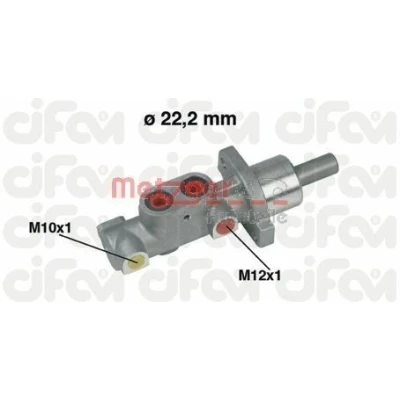 Bild av METZGER 202 297 Maître Cylindre 22,2 CIFAM PEUGEOT: 306 3/5 portes, 206 Cabriolet, CITROËN: Xsara Break, 5 Coupe