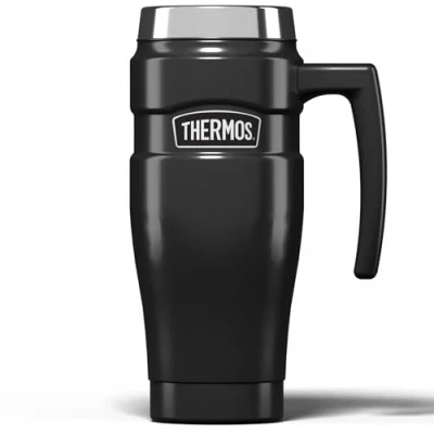 Bild av Termos rostfritt kung resemugg, pistolmetall, 470 ml