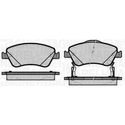 Bild av MAGNETI MARELLI 363916060664 Jeu de plaquettes frein avec indicateur d&#039;usure TOYOTA: Auris 5 portes