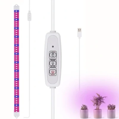 Bild av LED växtljusremsa, 48 växtlampa för inomhusväxter med timer, fullt spektrum / dimbar/USB plug in trädgårdsarbete växthus hydroponik (1 remsa)