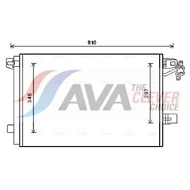 Bild av PRASCO VNA5328D Condenseur De Clim avec déshydrateur 15,4 13,7 Aluminium 686 R 134a VOLKSWAGEN: Transporter 5 Bus, 5, Multivan (7HM