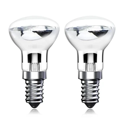 Bild av Klarlight R39 E14 30 W lavalampglödlampor, liten Edisonskruv SES reflektorpunkt lavalampor, varm vit 2 800 K energibesparande spotlight halogenlampor dimbar (paket med 2)