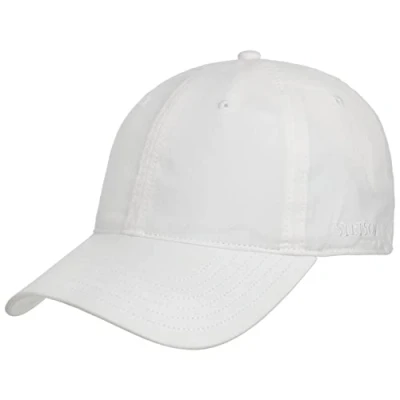 Bild av Stetson Ducor Guard Fullcap Damer/Herrar bomullskeps solskydd med skärm, Sluten på baksidan sommar Vår XXL (62 63 cm) vit