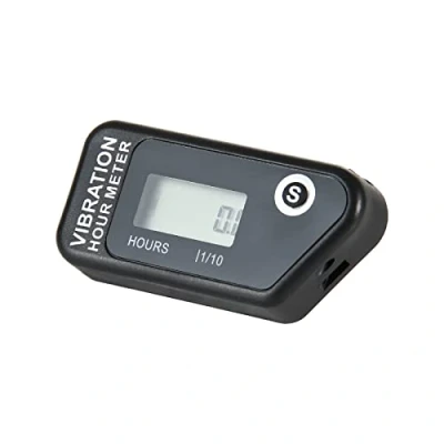 Bild av Yooreal Vibration Activated Hour Meter, Underhållsintervaller Påminnelse för gas /dieselmotordriven generator Kompressor Motorcykel Snöblåsare Trailer Motor Grader Högtryckstvätt.