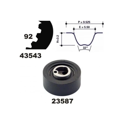 Bild av MAPCO 23543 Kit de distribution 92 PROTON: Persona 400 3/5 portes, MITSUBISHI: Lancer 5 Limousine