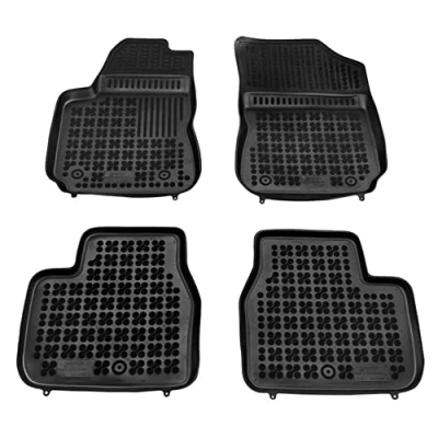 Bild av REZAW PLAST 201228 Ensemble de tapis sol Caoutchouc avant et arrière 4 noir Sur mesure CITROËN: C4 II Cactus