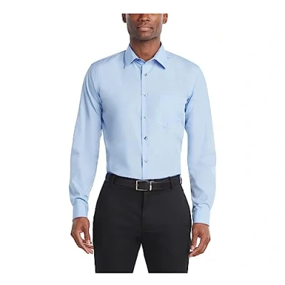 Bild av Van Heusen Poplin Solid Skjorta herr, normal passform, 17&quot; Neck 32&quot; 33&quot; Sleeve