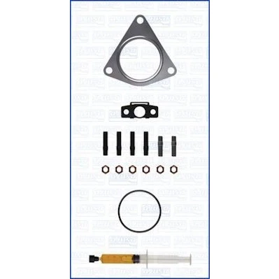 Bild av AJUSA JTC11833 Kit de montage, compresseur with studs, syringe oil avec joints instructions montage AUDI: Q5, A4 B8 Berline, A5 Coupe