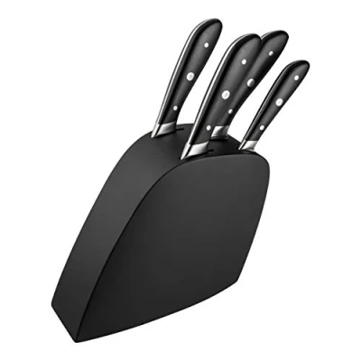 Bild av Rockingham Forge Ashwood svart 6 stycken knivblock 5 knivar och av trä, knivförvaring, knivset, fyllt