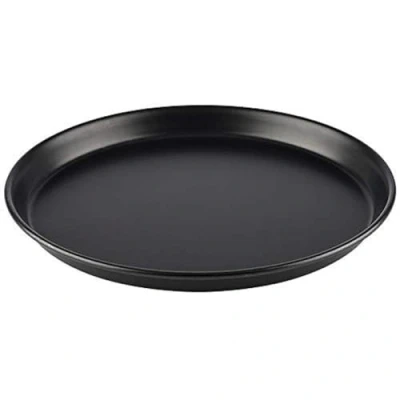 Bild av APS Pizzaform rund Ø 26/24,3 x 2,5 cm pizzabricka av blå plåt, obelagd, lång livslängd, för professionell pizzabakning.