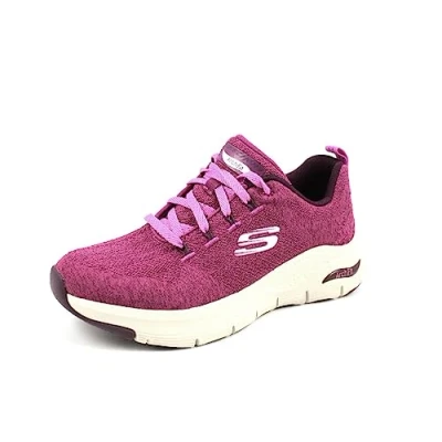 Bild av Skechers Arch Fit Comfy Wave dam Sneaker, Röd, 43 EU