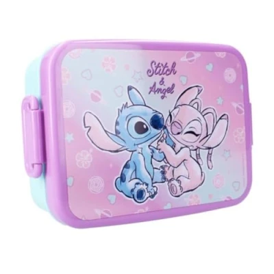 Bild av My sweety pop snackslåda, lunchlåda, Stitch för barn förskola skola semester måltid 16 cm flickor blå presentidé