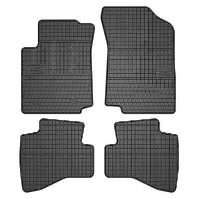 Bild av FROGUM 542735 Ensemble de tapis sol Caoutchouc avant et arrière 4 noir Sur mesure TOYOTA: Aygo, PEUGEOT: 108 3/5 portes, CITROËN: C1 II