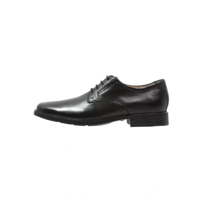 Bild av Clarks Tilden Plain Snörskor, Storlek: 44, Black Skinn