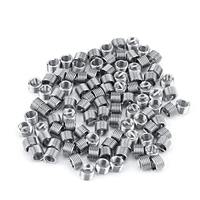 Bild av 100 st gängad insats, M4 Helicoil gänga reparation rostfritt stål SS304 insats Helix Wire, (M4*0.7 * 1.5D)
