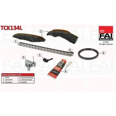 Bild av FAI AutoParts TCK134L Jeu de distribution à chaînes avec joints, sans roues dentées Simplex, Chaîne vélo BMW: 1 5 portes, 3 Berline, Touring