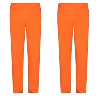 Bild av MISEMIYA Pack 2 st Sanitär PANTALON Unisex Uniform MEDICINSKA uniformer Arbetsmassan Ref.8312 * 4XL, Orange, 4XL