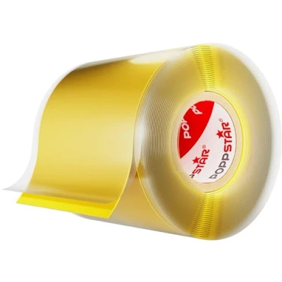 Bild av Poppstar 1x 3m vulktejp silikon, självförseglande silikonband (applicerbar under vatten) reparationsband/isoleringsband/tätningsband 50mm brett, gul