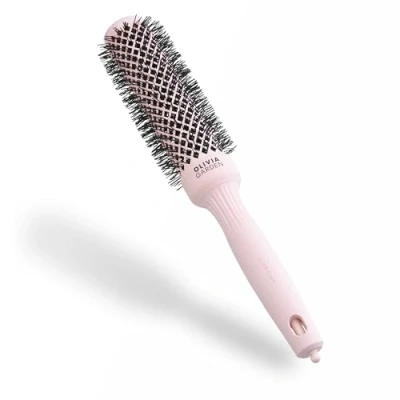 Bild av Olivia Garden Expert Blowout Speed Pastellrosa 35 Keramisk rundborste med extra lång kropp för 25% snabbare föningar