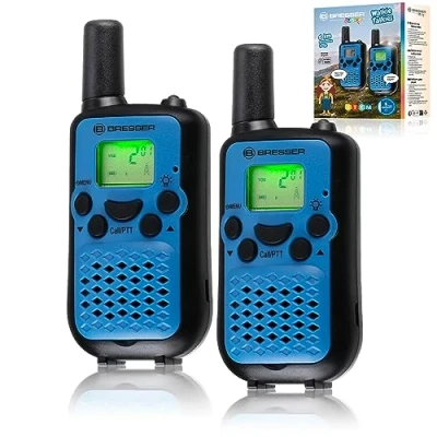 Bild av BRESSER JUNIOR Walkie talkies Set of 2 with long range up to 6 km and hands free function blue