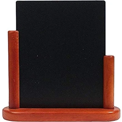 Bild av Securit® ELEGANT A5 bordsskylt mahogny bok