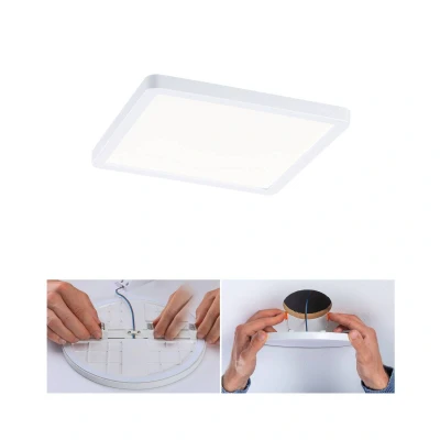 Bild av Paulmann LED panel Areo 4 000 K kantig 17,5 cm vit