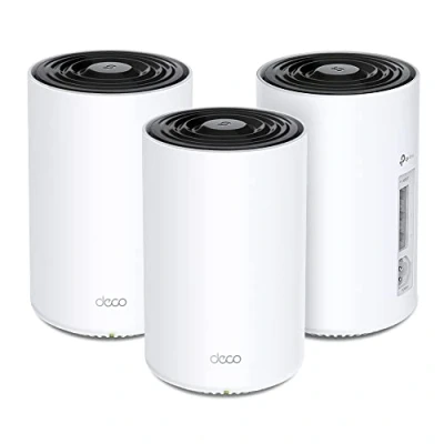 Bild av TP Link Deco PX50 Powerline WLAN nätset (3 pack) med dubbla band, Wi Fi 6 AX3000 G.hn G1500, perfekt för stora rum och tjocka väggar, rekommenderas hus 46 sovrum, WPA3