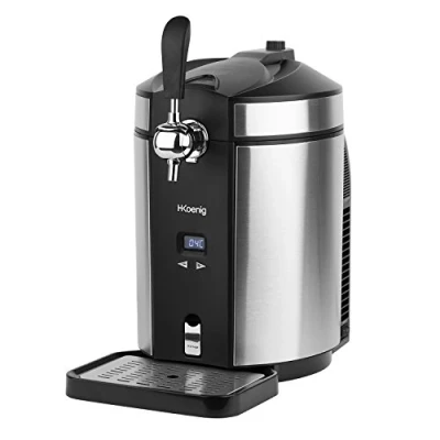 Bild av H.Koenig BW1880 Compatible Tirette à Bière, 65 W, 5 kg, Acier Inoxydable, Noir/Gris