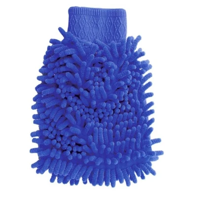 Bild av AMiO Cwash 09 01750 Gant pour nettoyage de la voiture 18 Microfibre Wash Glov Bleu