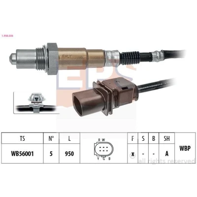 Bild av EPS 1.998.506 Sonde lambda avec monture chauffé, planaire, à large bande, Filetage prégraissé SUZUKI: Vitara IV SUV