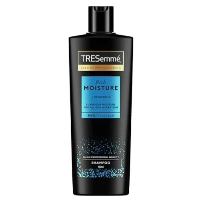 Bild av TRESemmé Rich Moisture Shampoo, för torrt, skadat hår 3 x 400 ml
